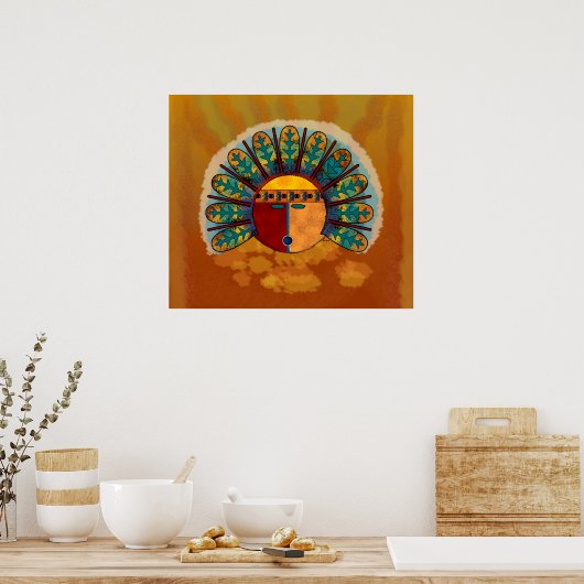 Poster Masque Kachina (Cuisine)