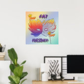 Poster Masque Mardi gras (Bureau à domicile)