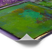 Poster Masque Mardi Gras Jester Vert Or (Coin)