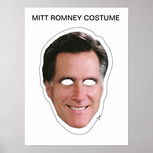 Poster Masque Mitt Romney (Devant)
