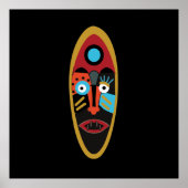 Poster Masque moderne abstrait (Devant)