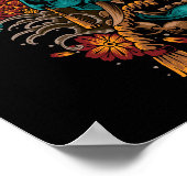 Poster Masque Oni Azure (Coin)