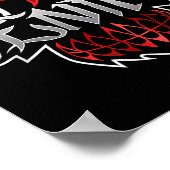 Poster Masque Penta En Couleur Noire _1 (Coin)