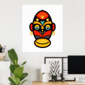 Poster Masque Rasta (Bureau à domicile)