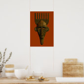 Poster Masque rituel africain (Cuisine)