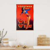 Poster Masque sur le thème du drapeau américain Ensemble  (Cuisine)