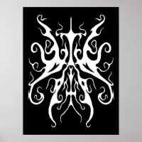 Masque Tribal Blanc Élégant Design Abstrait