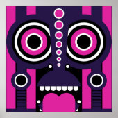 Poster Masque tribal Tiki (Devant)