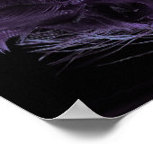 Poster Masque vert et violet magnifique Mardi Gras (Coin)