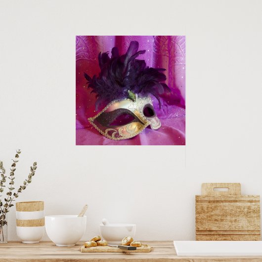 Poster Masque violet (Cuisine)