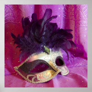 Poster Masque violet