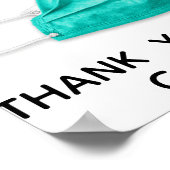 Poster Masque visage Merci requis (Coin)