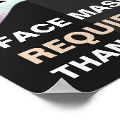 Poster Masque Visage Requis Cosmetologue Covitique Hologr (Coin)