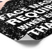 Poster Masque Visage requis Covid Merci Parties scintilla (Coin)