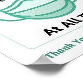 Poster Masque visage requis en tout temps (Coin)