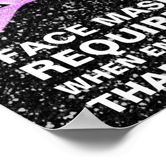 Poster Masque Visage Requis Lash Lash Drivers Holographe (Coin)