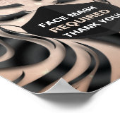 Poster Masque Visage Requis Rose Eyelashes (Coin)