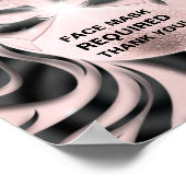 Poster Masque Visage Requis Vidéo Eyelash ongles de cheve (Coin)