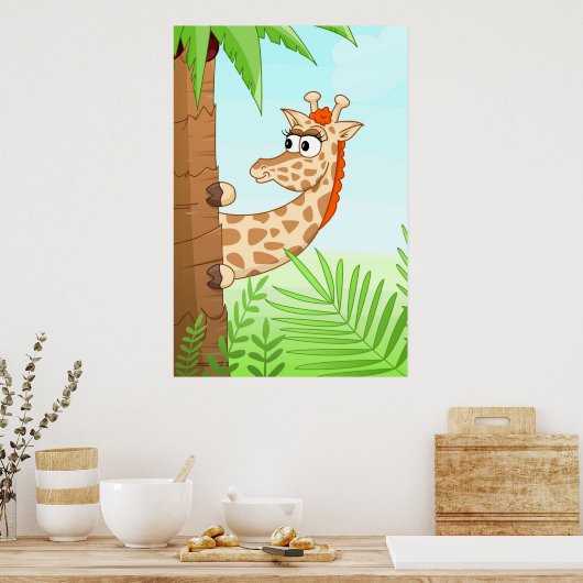 Poster Masquer la girafe (Cuisine)