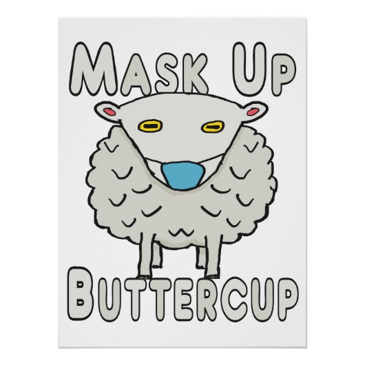 Poster Masquer la tasse à beurre vers le haut (Devant)