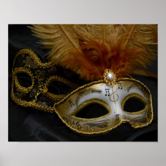 Poster Masquerade de Gold Carnival Ventian