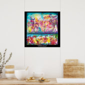 Poster MASQUERADE, Mardi Gras Masques, Danse, Musique (Cuisine)