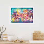 Poster MASQUERADE, Mardi Gras Masques, Danse, Musique (Cuisine)