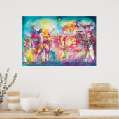 Poster MASQUERADE, Mardi Gras Masques, Danse, Musique (Cuisine)