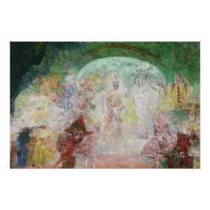 Poster Masquerade par James Ensor (1889)