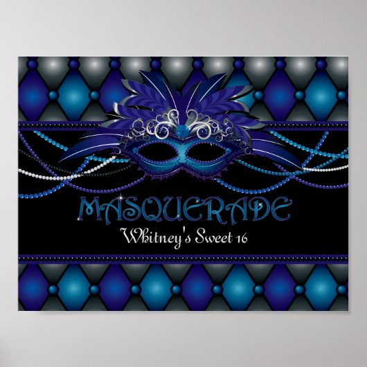 Poster Masquerade Party (Voorkant)