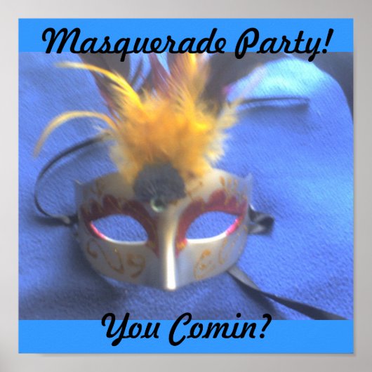 Poster Masquerade Print (Devant)