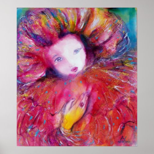 POSTER MASQUÉRADE VÉNITIENNE /MASQUE EN ROUGE (Devant)