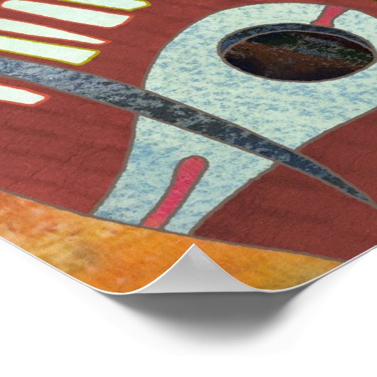 Poster Masques coréens traditionnels (Coin)