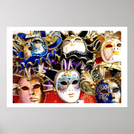 Poster Masques de carnaval (Devant)