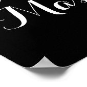POSTER MASQUES DE VENISE POUR BAL MASQUÉ MONOGRAMME (Coin)
