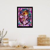POSTER MASQUES DE VENISE POUR LA SAINT-VALENTIN (Cuisine)