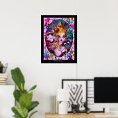 POSTER MASQUES DE VENISE POUR LA SAINT-VALENTIN (Bureau à domicile)