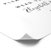 Poster Masques de visage bleu marine, or et argent Floral (Coin)