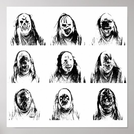 Poster Masques déplaisants (Devant)