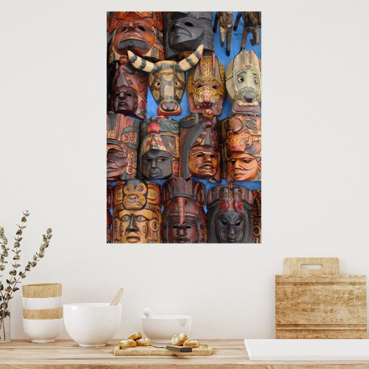 Poster Masques, Guatemala (Cuisine)