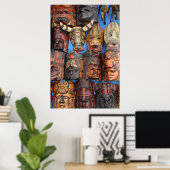 Poster Masques, Guatemala (Bureau à domicile)