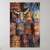 Poster Masques, Guatemala (Devant)