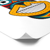 Poster Masques tribaux ethniques (Coin)