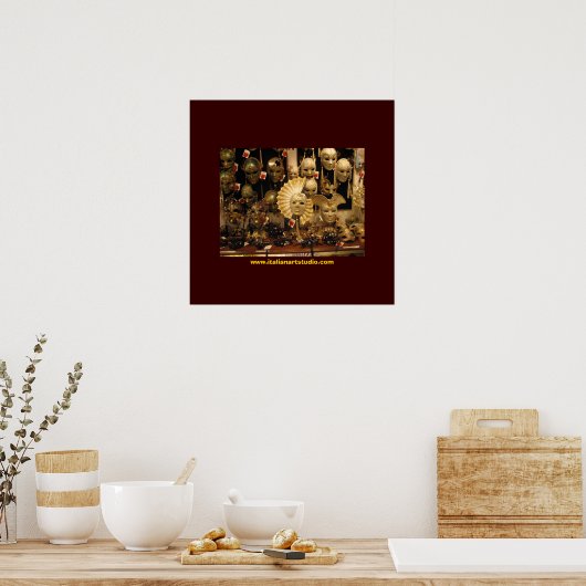 Poster Masques vénitiens (Cuisine)