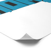 Poster Massachusetts Accueil État Mot bleu Art (Coin)