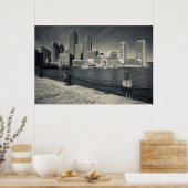 Poster Massachusetts, Boston, bâtiments de Rowe's Wharf (Cuisine)