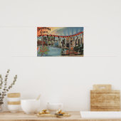 Poster Massachusetts (Capitale d'Etat/Fleur) (Cuisine)
