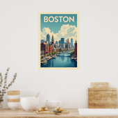 Poster Massachusetts de Boston (Cuisine)