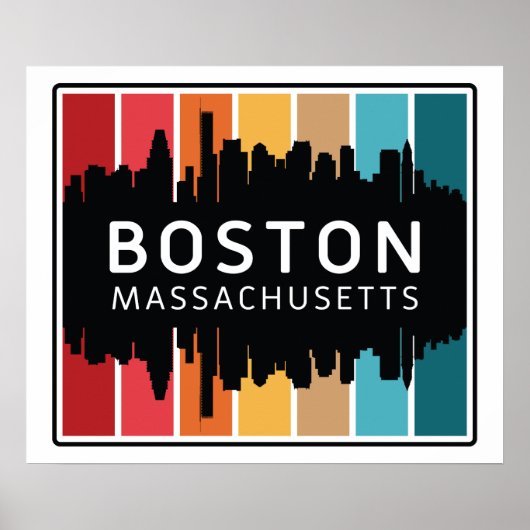 Poster Massachusetts de Boston (Devant)
