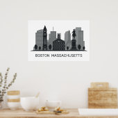 Poster Massachusetts de Boston (Cuisine)